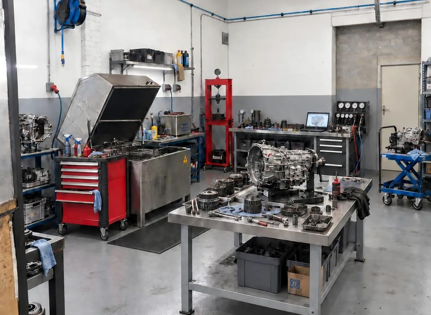 Démontage et contrôle d'une boîte automatique dans l'atelier BVA Autos